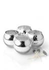Glimmer Candle Kit - Silver Mercury Petite Roly Poly (4 pack w/4 wicks)