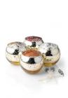 Glimmer Candle Kit - Gold Mercury Petite Roly Poly (4 pack w/4 wicks)