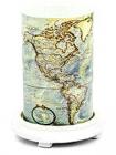 Map Simmering Light with Antique White Base